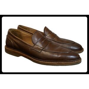 Allen Edmonds Randolph Verse Penny Loafers Mens 10.5 B Dark Chili Leather 7985